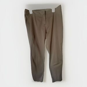 Chico's Womens Khaki Brown Pants Size 2 Lightweight Cotton